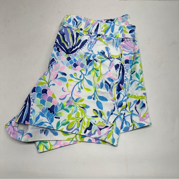 Lilly Pulitzer Callahan stretch Floral Print Women's Shorts size 12 nwt - Picture 12 of 12